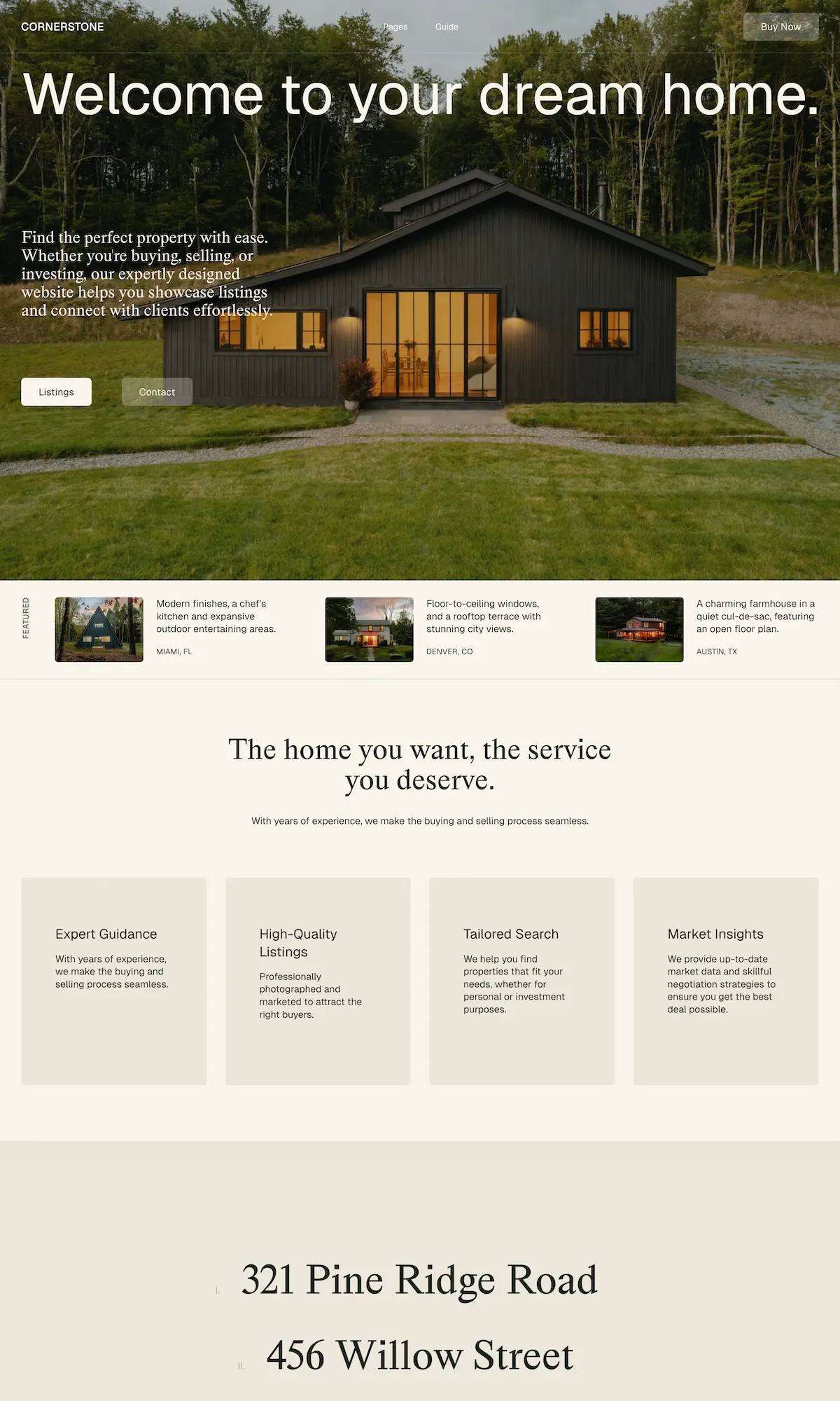 Cornerstone – Squarespace template