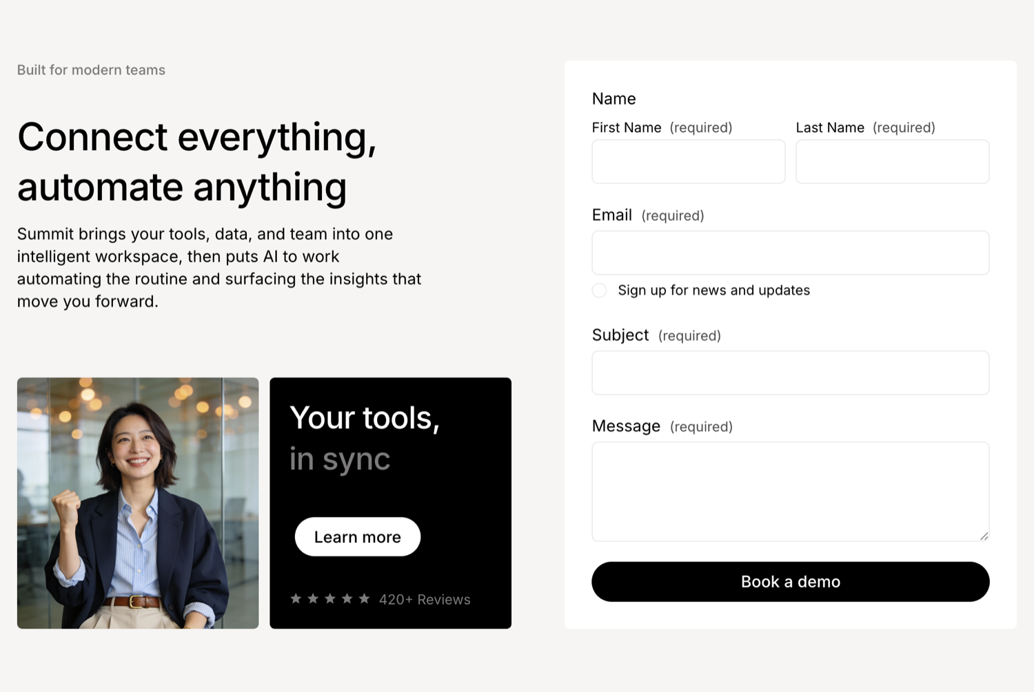 Premium Squarespace template