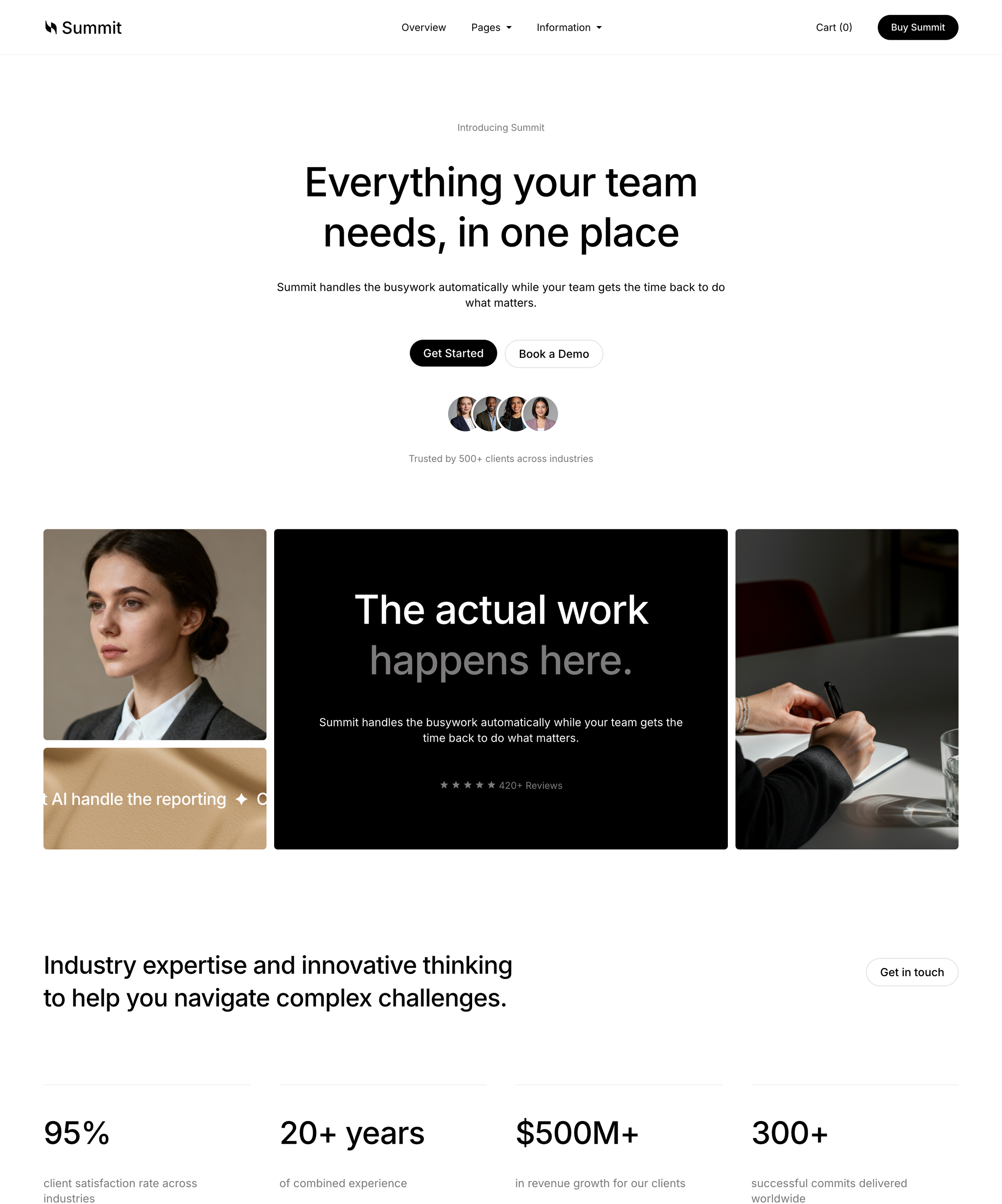 Summit – Squarespace template